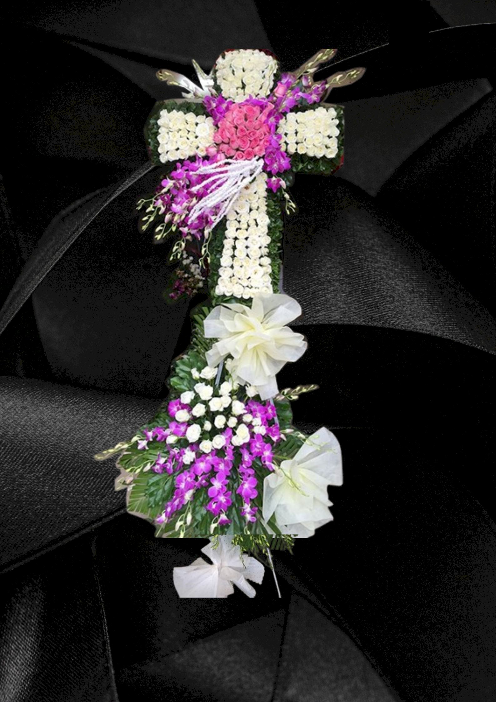 Kệ hoa tang lễ công giáo hình thập giá - LDNK203