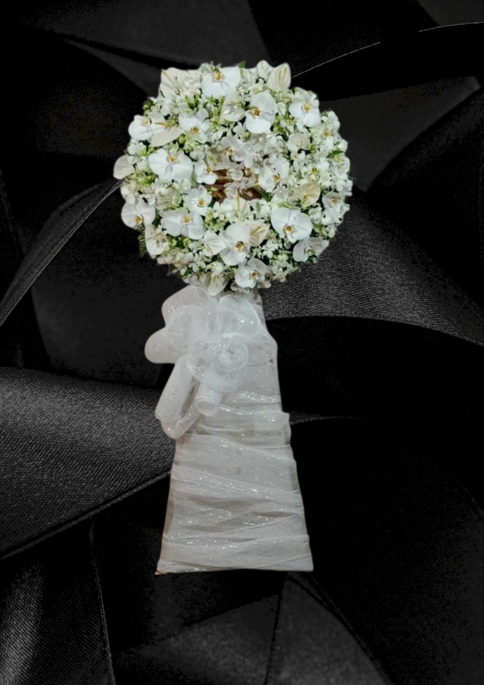 Lẵng hoa chia buồn thành kính phân ưu - LDNK47