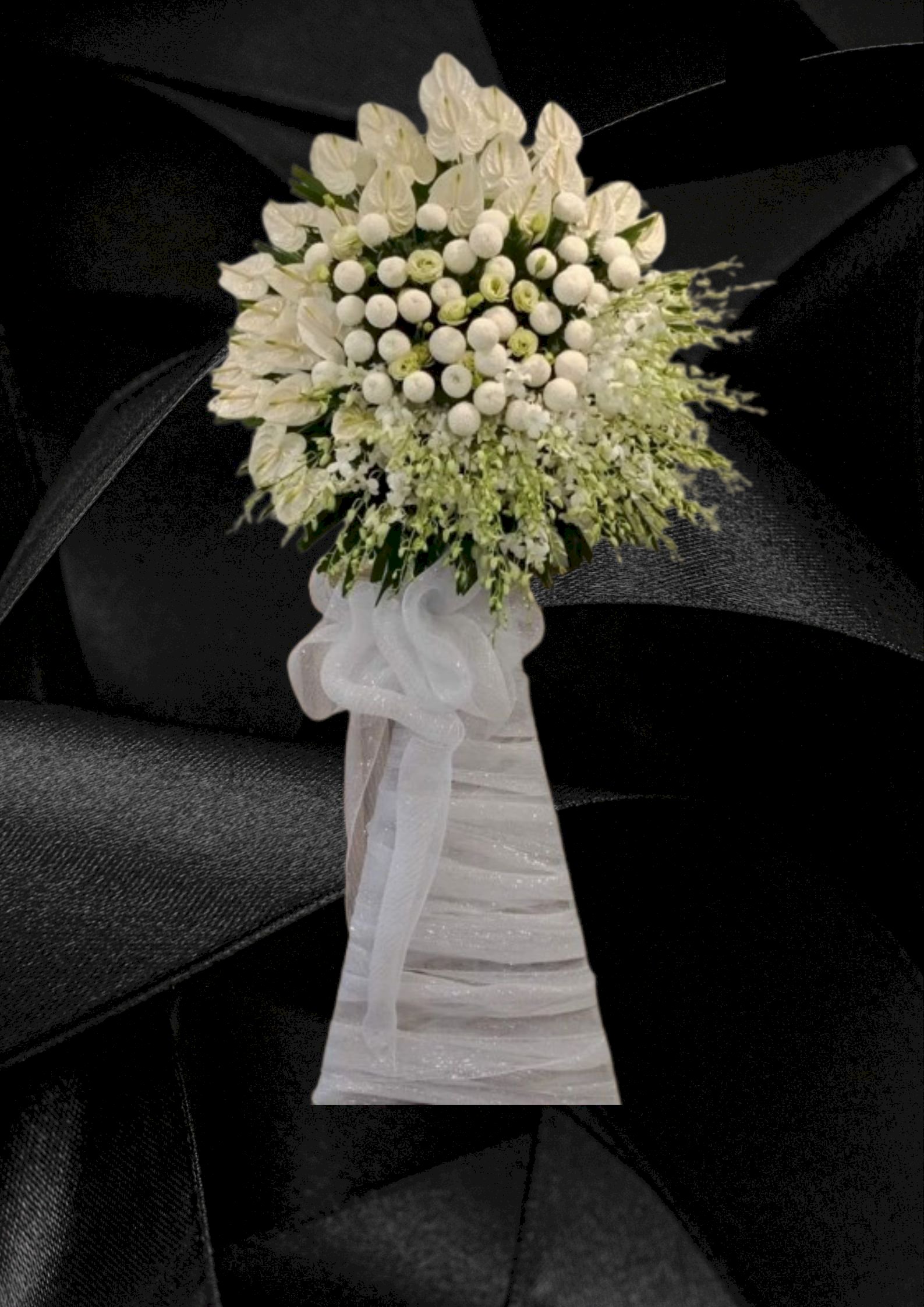 Lẵng hoa chia buồn viếng đám tang - LDNK19