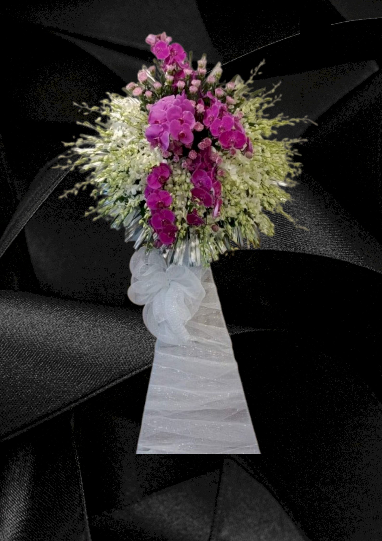 Lẵng hoa phúng viếng đám tang trịnh trọng - LDNK33