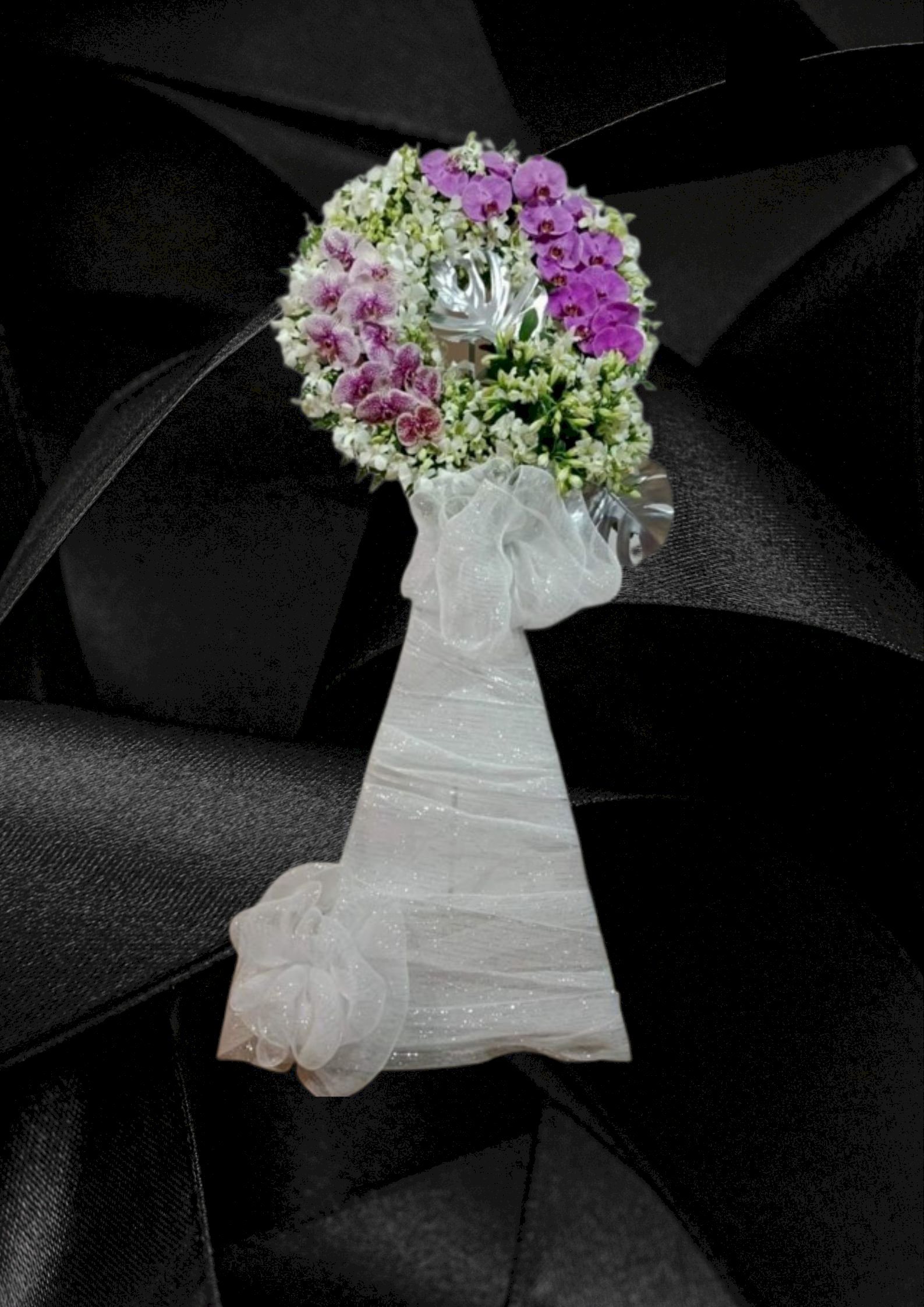 Lẵng hoa tang lễ chia buồn trang trọng - LDNK37