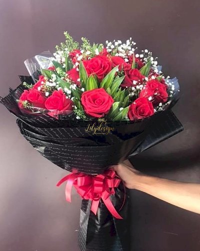 Bó hoa hồng đỏ chúc mừng ngày lễ tình nhân - LDNK143