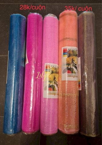 Lưới Kim Tuyến cuộn khổ 52cm dùng trang trí, gói quà và bó hoa đẹp - PLNK13