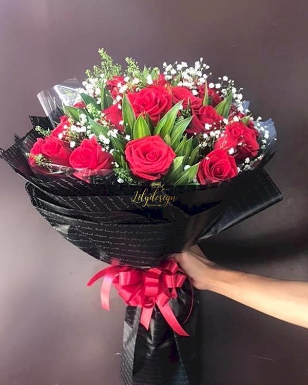 Bó hoa hồng đỏ chúc mừng ngày lễ tình nhân - LDNK143
