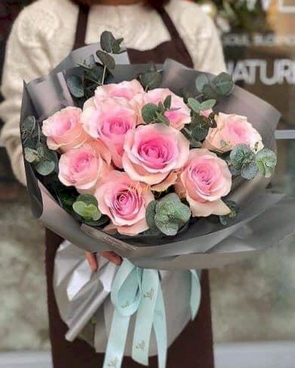 Bó hoa hồng phấn ngọt ngào dành tặng bạn gái - LDNK129